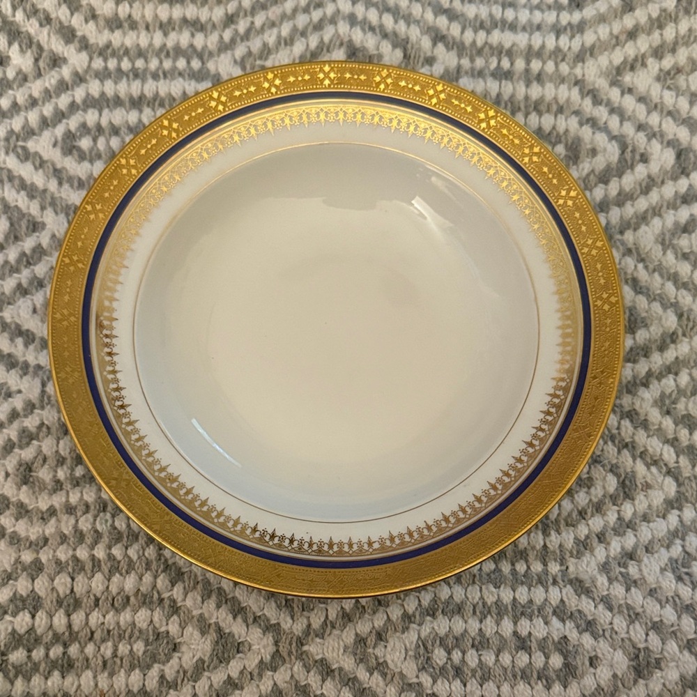 🦋Bailey Banks & Biddle Soup Bowl Floral France Depose Philadelphia Patented